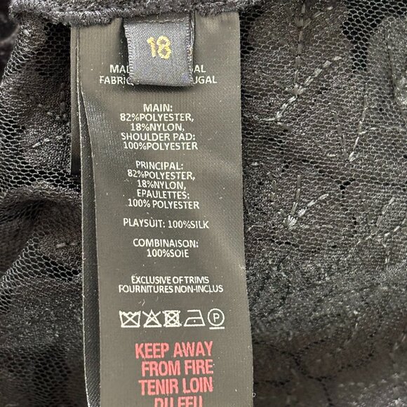 Vampire's Wife Short Black Velvet Dress - Size 14/18UK - NWT - Picture 6 of 16